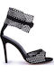 Suede Black Sandals