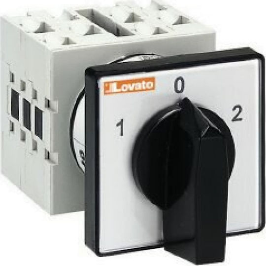 Lovato Electric Rotary Switch 1-0-2 2p 16a Flush-mounted Ip65 Gx1652u