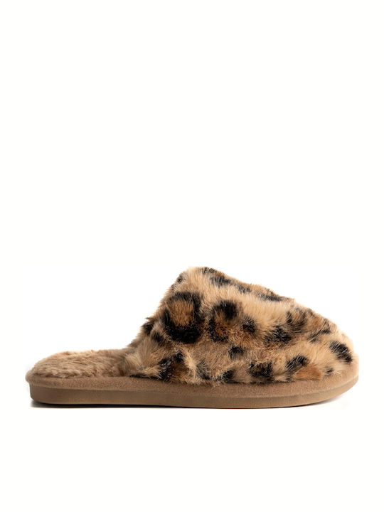 Jomix Anatomic Women's Slippers with Fur Beige