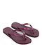 Classica Fem Flip Flops in Burgundy Colour