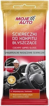 Moje Auto Кърпички за Полиране и Пазач на Табло на Автомобил с Парфюм Ванилия 24 бр
