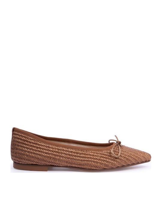Damen Ballerinas in Tabac Braun Farbe CM BALL-100