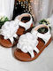 Kids' White Sandals