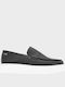 Leather Men's Loafers In Black Colour AM3522.41801.D-1452