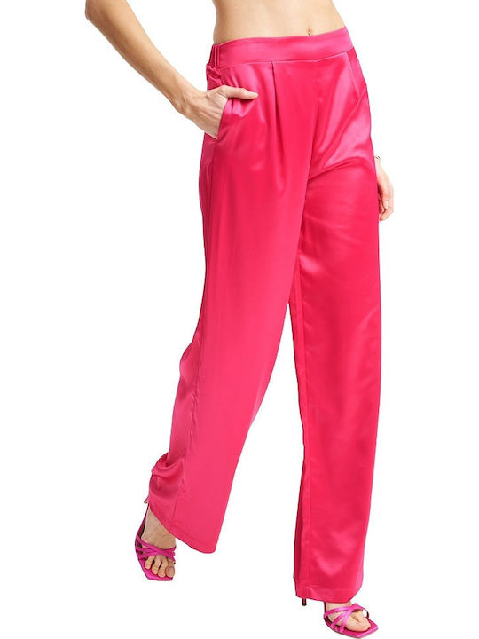 Γυναικείο Υφασμάτινο Παντελόνι Fuchsia