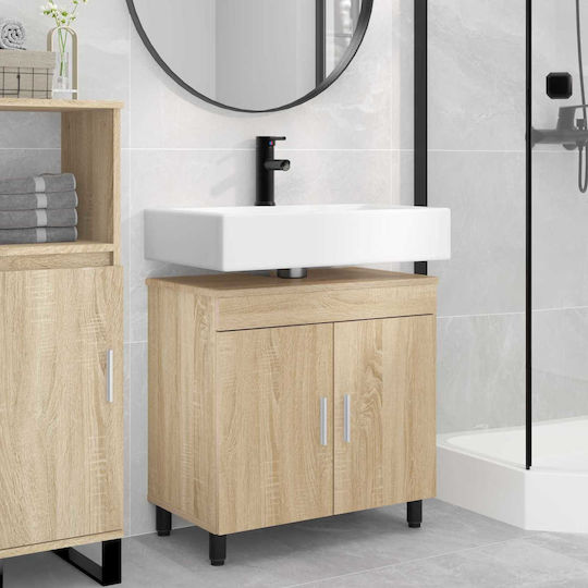 vidaXL Unitate De Mobilier Pentru Baie Fără Chiuvetă M60xB35xH60cm Stejar Sonoma