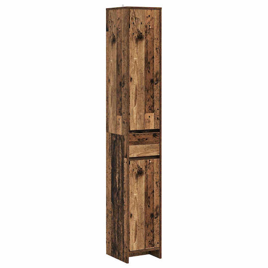 vidaXL Brown Bathroom Column Cabinet
