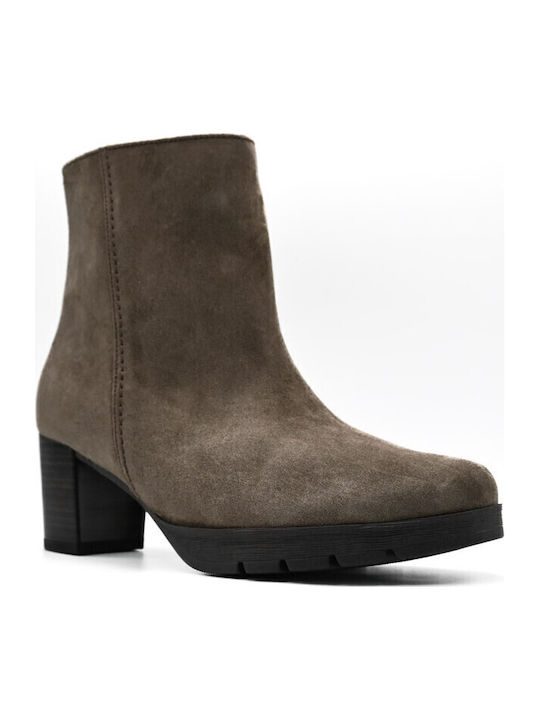 Gabor Women's Ankle Boots with Medium Heel Gray