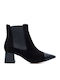 Suede Stiefeletten Damen Schwarz LU K143