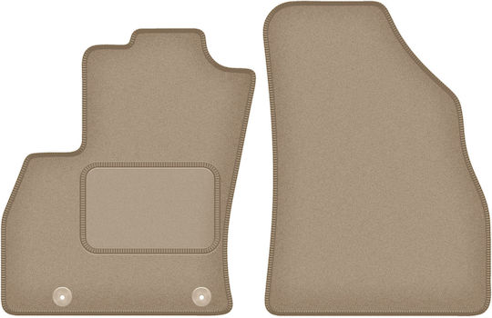 Front Car Mats Fiat Qubo Combivan 2008-2020 Beige