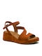 Anatomische Damenplattformen Farbe Tabac Braun