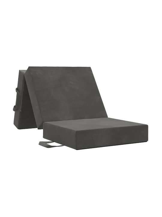 vidaXL Калъф За Възглавница От Кадифе Сив 63x90см