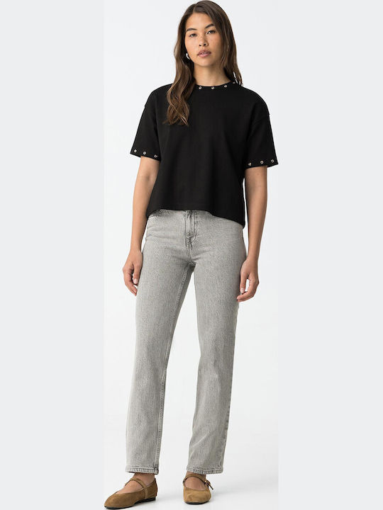 High Rise Women's Jean Pants In Straight Leg Style