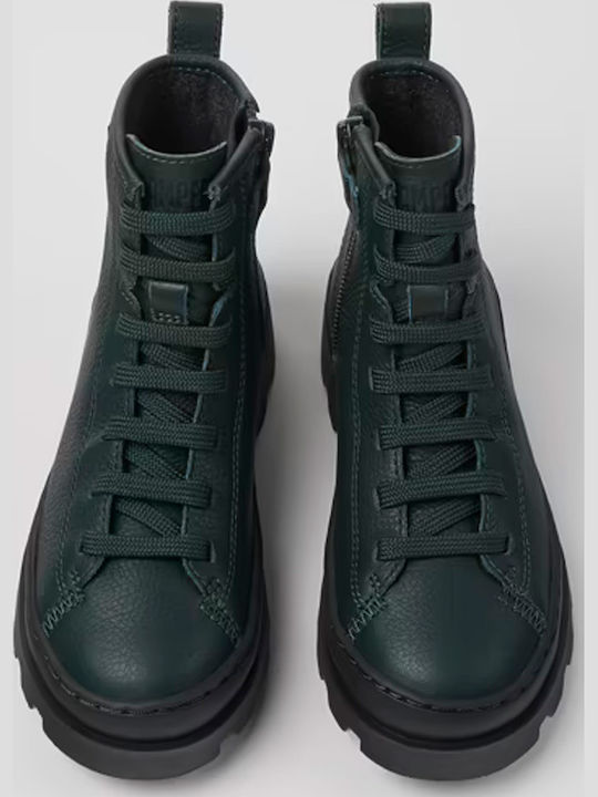 Camper Brutus Kids Ankle Boots Green