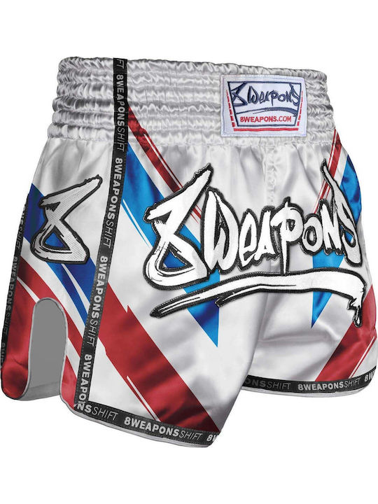 Σορτσάκι Muay Thai 8 Weapons Shift – White Navy Red