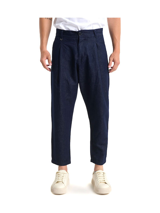 Ανδρικό Παντελόνι Τζιν με Relaxed Εφαρμογή Dark Blue