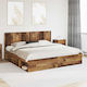 vidaXL Wooden Brown Bed Headboard 186.5x100cm