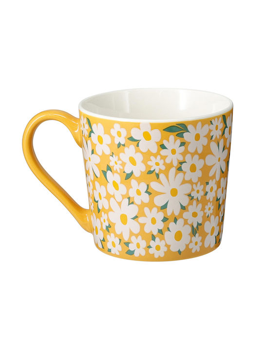 Koopman Porcelain Yellow Mug 370ml