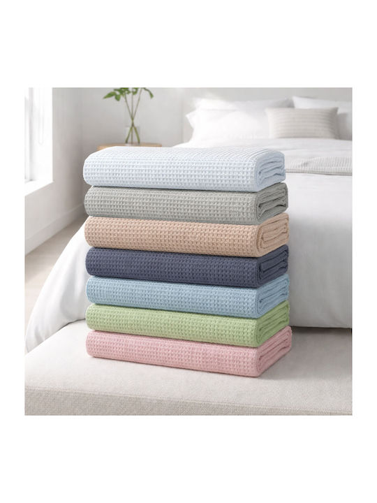 Astron Italy Waffle Decke Piqué Einzeln 165x245...