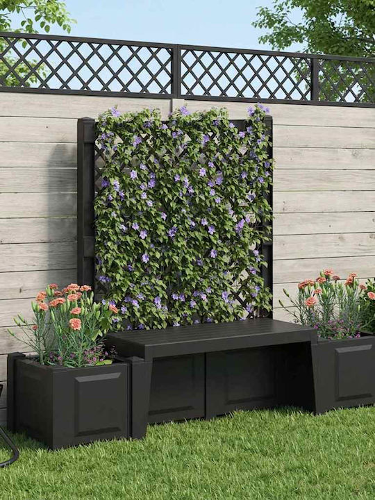 Outdoor Bench Made of Polypropylene 173x49x135.5cm