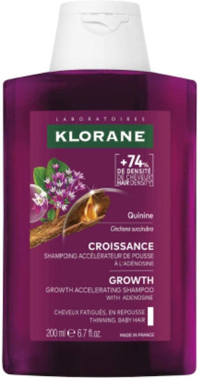 Klorane Quinine Length Σαμπουάν Αναδόμησης/Θρέψης για Όλους τους Τύπους Μαλλιών 200ml