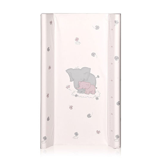 Lorelli Σκληρή Αλλαξιέρα με Κάλυμμα από Πλαστικό Elephant Pink για Κρεβάτι 80x50cm