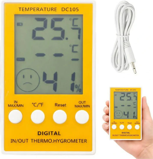 Verk Group Digital Innenraumthermometer & Hygrometer für den Einsatz im Innenbereich