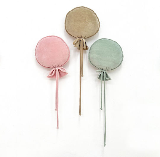 Decorative Cradle Pillow Balloon Sparrow Powder Pink Blue Ecru Blue Petrol Salmon Grey Brown Yellow White Beige Green Pink