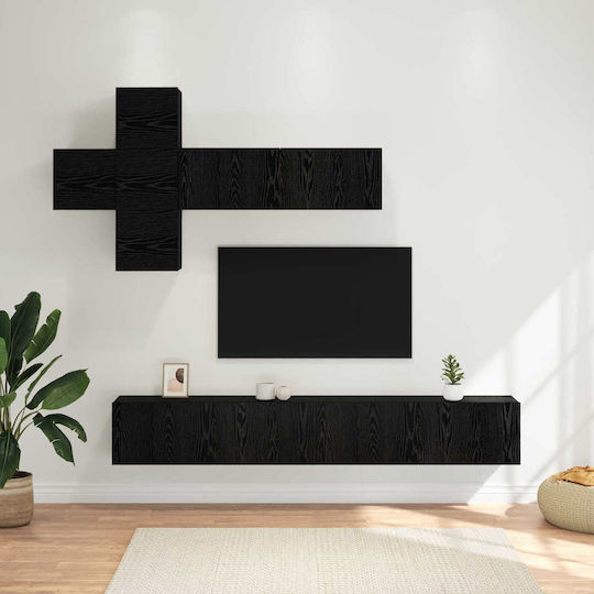 Секция за Дневна Черен Дъб 100x30x30.5см