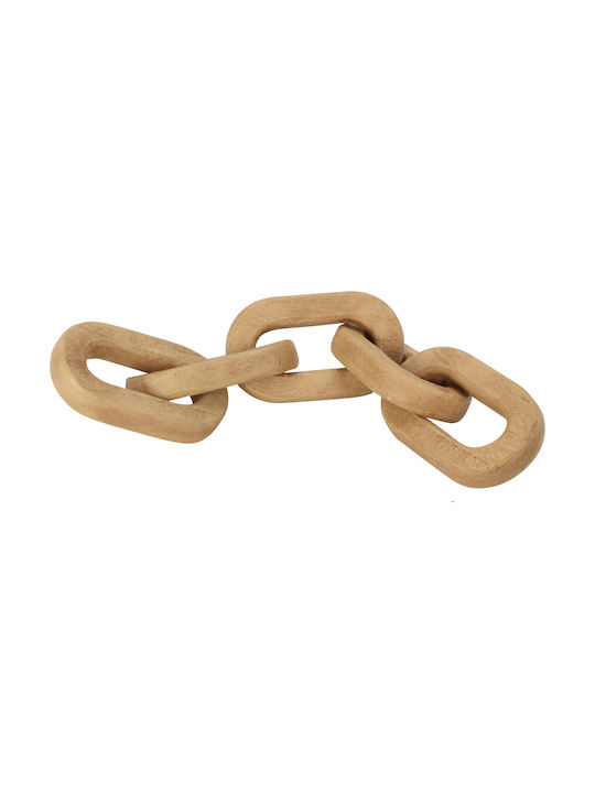 Koopman Polyresin Kette 8,8x53cm Holz Koopman Polyresin Kette 8,8x53cm Holz