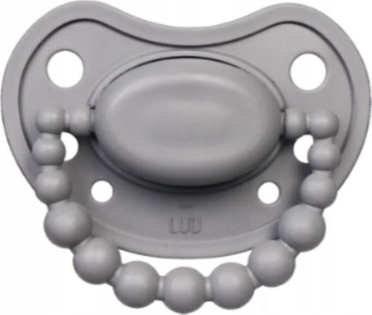 Nuk Luu Suzeta din Silicon Gri pentru 3-6 Luni