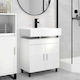 vidaXL Unitate De Mobilier Pentru Baie Fără Chiuvetă L60xA35xÎ60cm Albă