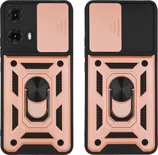 Ring Armor Campro Sonique Motorola Moto G85 5g Rose Gold Case
