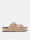 Flache Sandalen Für Damen Flatforms Beigen