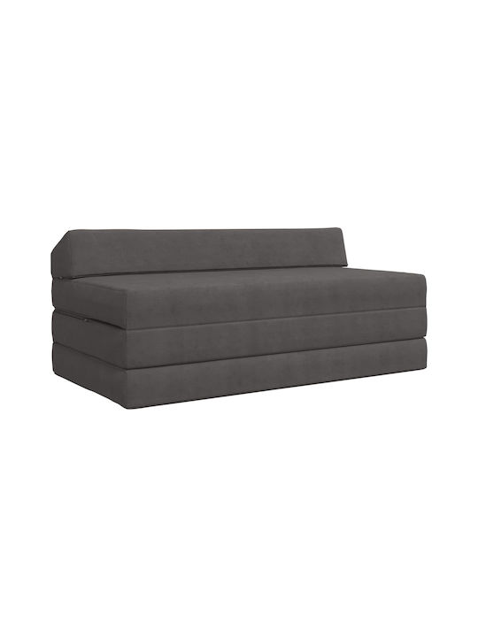 Canapea Cu Două Locuri Pat Gri Închis 120x60x49cm