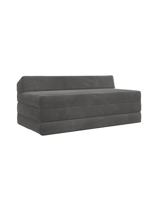 Canapea Cu Două Locuri Pat Gri Închis 120x60x49cm