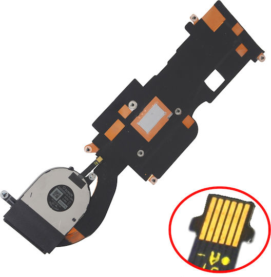 Laptop Fan CPU Cooling Fan Lenovo Thinkpad X12 Detachable Gen 1 20uw 20uv 5h40x89407 5h40x89406 Eg50040s1-cl70-s9a Sh40r52404aa Radiator Heatsink 6pin Code 81708