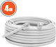 Alista Home Cablu Telefonic Rotund RJ11 6P4C 4m Alb (GLB_20301)