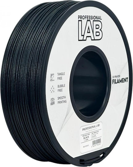 Professional Lab ASA 3D Printer Filament Μαύρο