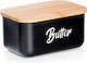 Vilde Butterdose Metallisch Schwarz
