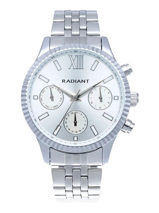 Radiant Damenuhr 44mm Batterie mit Grauem Metall-Armband