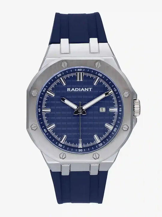 Radiant Γυναικείο Ρολόι 44mm Μπαταρίας με Μπλε Μεταλλικό Μπρασελέ