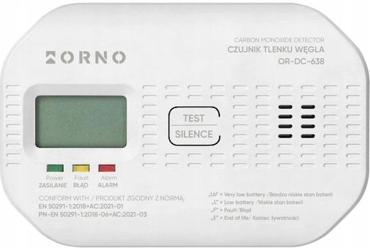 Kohlenmonoxid-Detektor LCD Anzeige Elektrochemischer Sensor Batteriebetrieben