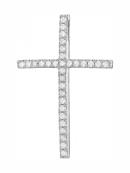 Triantos White Gold Cross 9K Without Chain