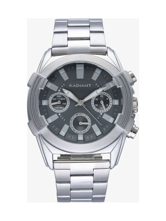 Radiant Ανδρικό Ρολόι 44mm Μπαταρίας με Γκρι Με...