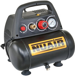 Nuair Einphasiger Luftkompressor 93dB Mit Leistung 1,5hp Und Luftkammer 6lt