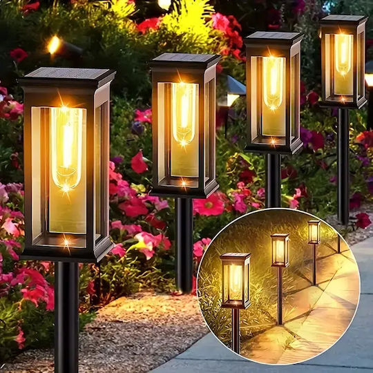 Waterproof Solar Floor Light 1.5W 30lm Warm White 2700K with Photocell IP65