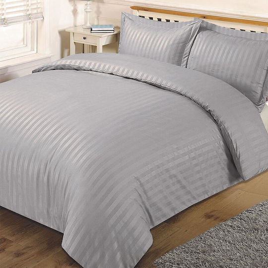 Σετ Υπέρδιπλο Flamingo Glamour 3τμχ 240x280cm Γκρι