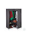 Relaxdays Dulap Din Material De Colț Cu Fermoar Și Rafturi În Culoare Gri 100x83x169cm