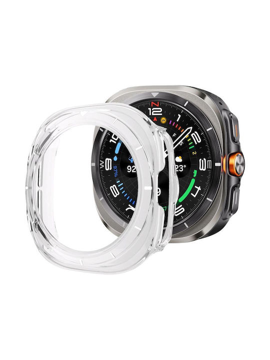 Samsung Galaxy Watch Ultra Ultra 2025 Xdfind Scale Frame Pc Hollow Watch Cover Transparent + White Xdfind Samsung Galaxy Watch Ultra Ultra 2025 Xdfind Scale Frame Pc Hollow Watch Cover Transparent + White Xdfind